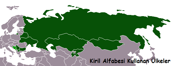 kiril alfabesi kullanan ülkeler