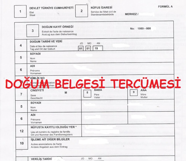 formül a doğum belgesi nereden alınır