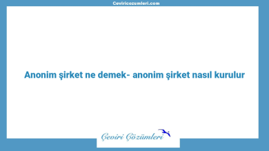 Anonim şirket ne demek- anonim şirket nasıl kurulur